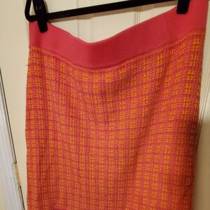 Free Assembly pink and yellow skirt